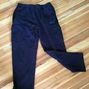 Black AND1 Cargo Sweatpants Relaxed Fit